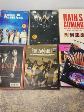 Lot of 7 Early K-pop Concert DVDs TVXQ Rain KangTa Vanness 2004-2009 Tohoshinki